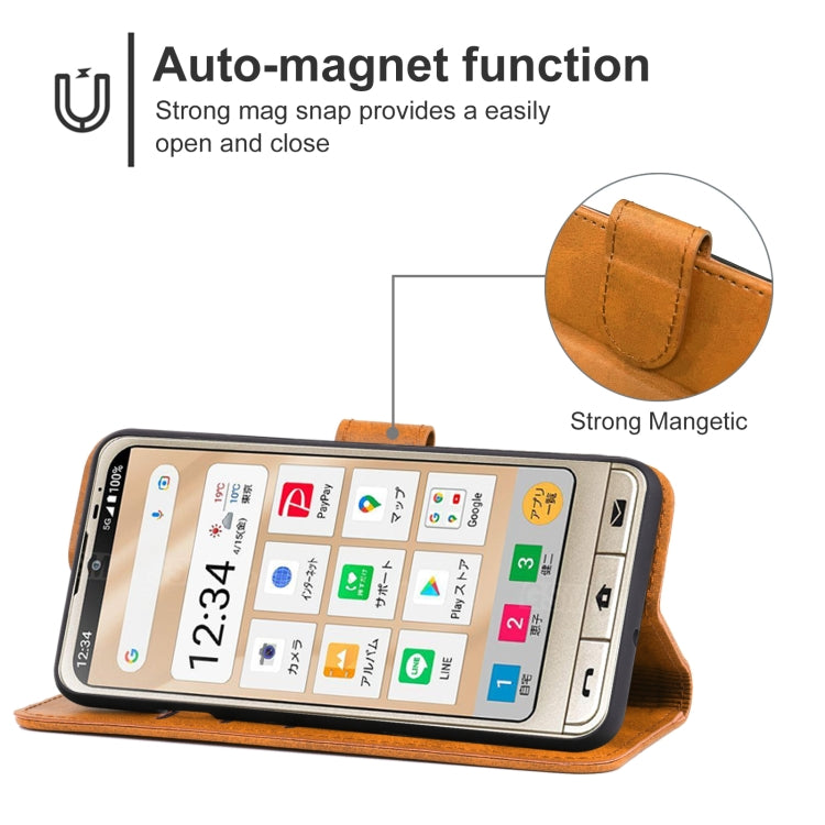 For Sharp Aquos Sense 6/SHG05/SH-54B/Sense 6S/SHG07 Leather Phone Case