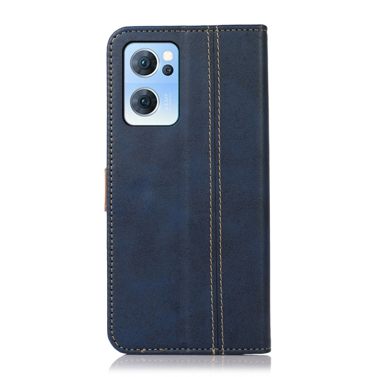 For OPPO Reno7 5G Global / Find X5 Lite Stitching Thread Calf Texture Leather Phone Case
