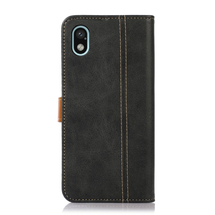 For Sony Xperia Ace III Stitching Thread Calf Texture Leather Phone Case