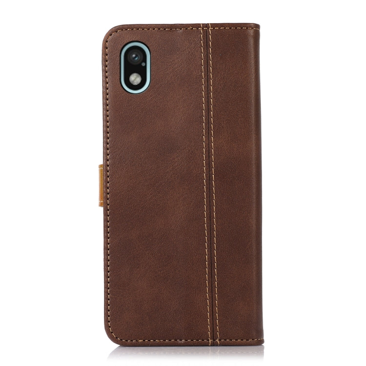 For Sony Xperia Ace III Stitching Thread Calf Texture Leather Phone Case