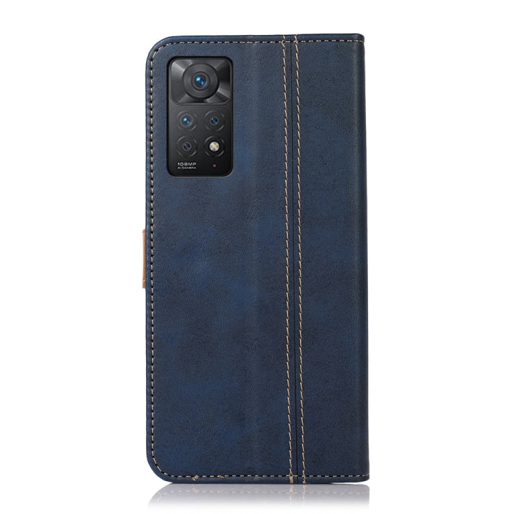 For Xiaomi Redmi Note 11 Pro 4G / 5G Global Stitching Thread Calf Texture Leather Phone Case