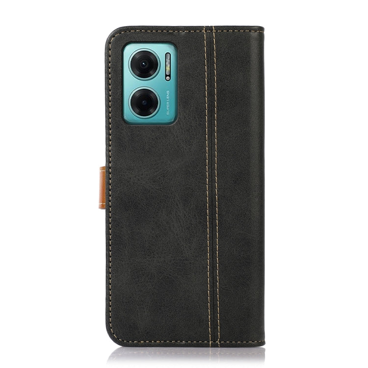 For Xiaomi Redmi Note 11E / Redmi 10 5G Stitching Thread Calf Texture Leather Phone Case