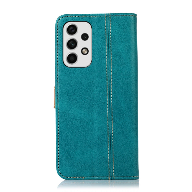 For Samsung Galaxy A23 5G Stitching Thread Calf Texture Leather Phone Case