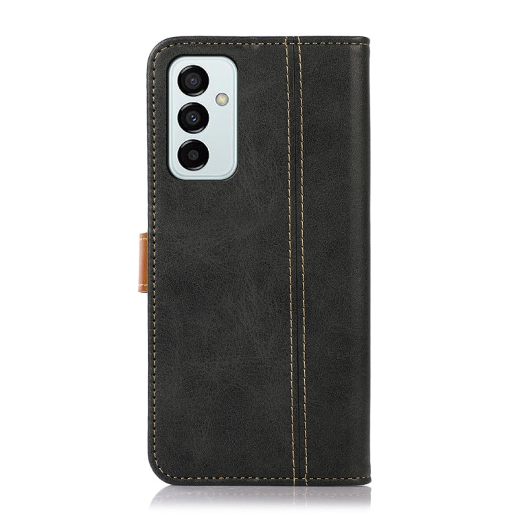For Samsung Galaxy M23 5G / F23 5G Stitching Thread Calf Texture Leather Phone Case