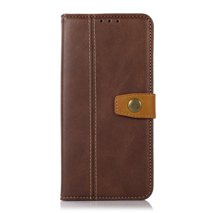 For Samsung Galaxy M53 5G Stitching Thread Calf Texture Leather Phone Case
