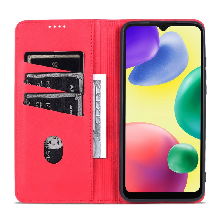 For Xiaomi Redmi 10C / 10 India AZNS Magnetic Calf Texture Flip Leather Phone Case