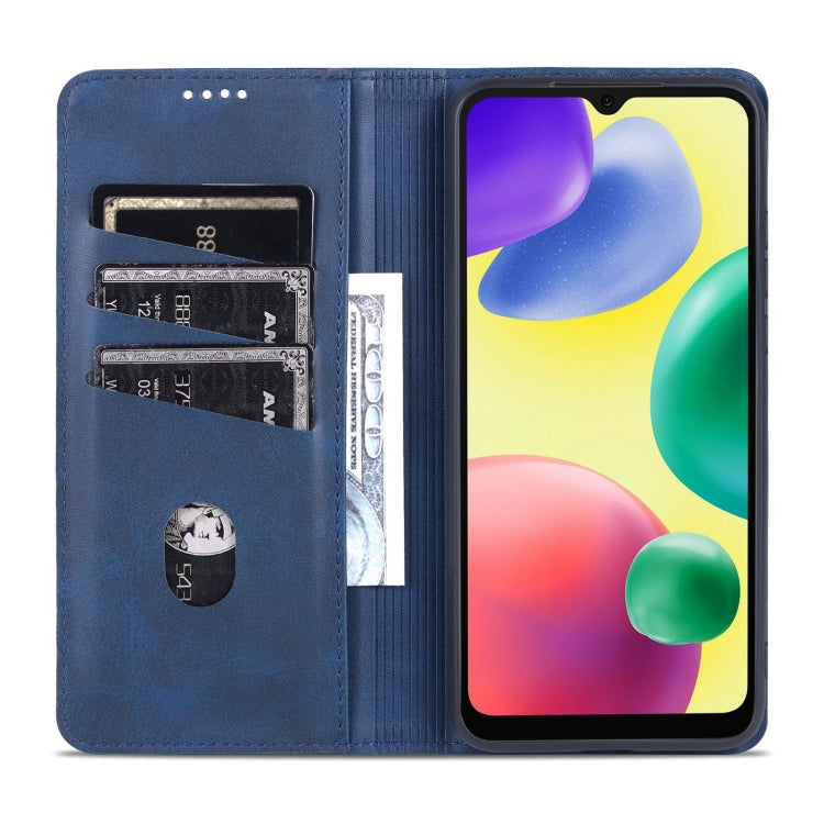 For Xiaomi Redmi 10C / 10 India AZNS Magnetic Calf Texture Flip Leather Phone Case