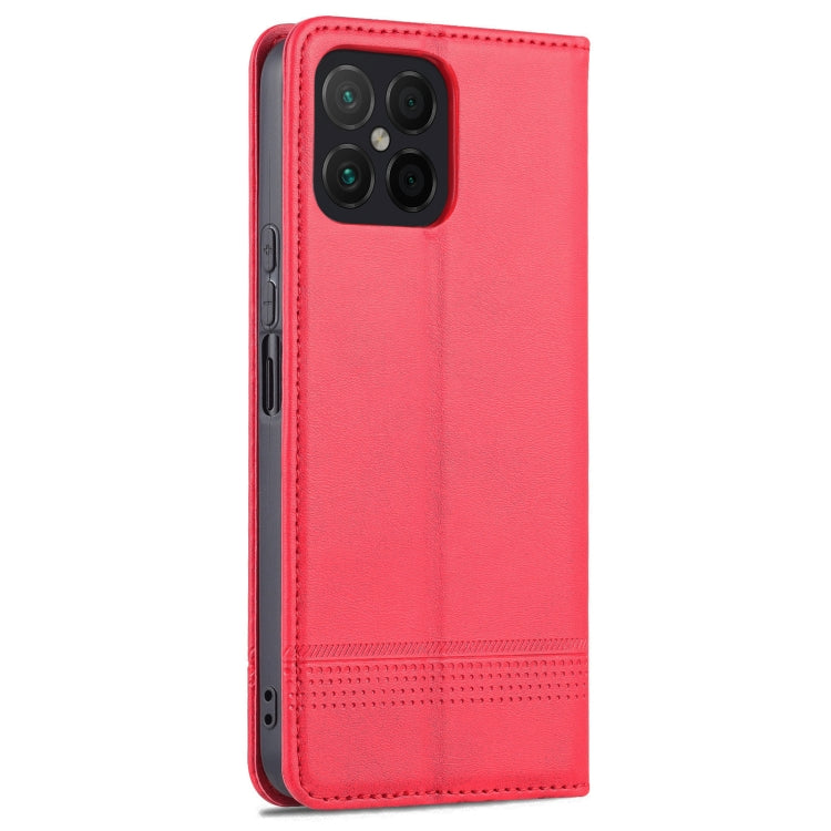 For Honor X8 / X30i AZNS Magnetic Calf Texture Flip Leather Phone Case
