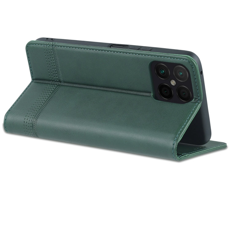 For Honor X8 / X30i AZNS Magnetic Calf Texture Flip Leather Phone Case