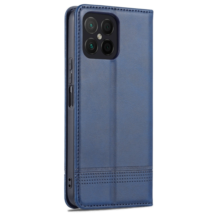 For Honor X8 / X30i AZNS Magnetic Calf Texture Flip Leather Phone Case