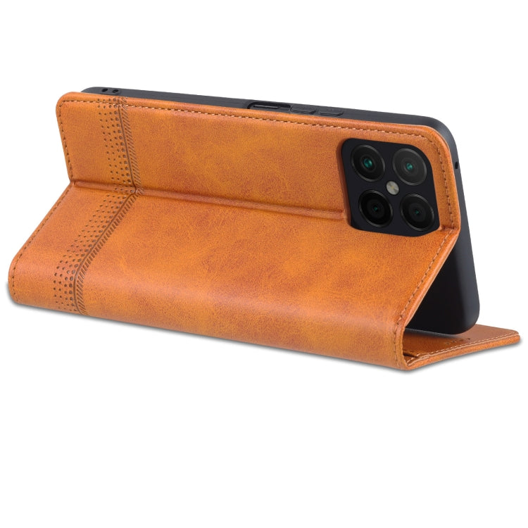 For Honor X8 / X30i AZNS Magnetic Calf Texture Flip Leather Phone Case