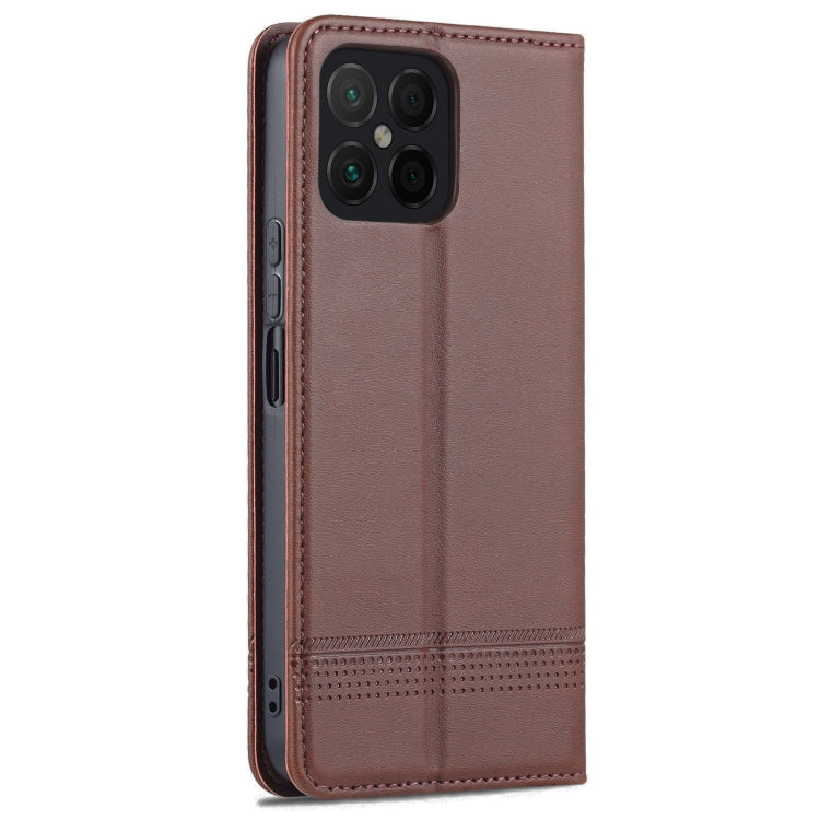 For Honor X8 / X30i AZNS Magnetic Calf Texture Flip Leather Phone Case