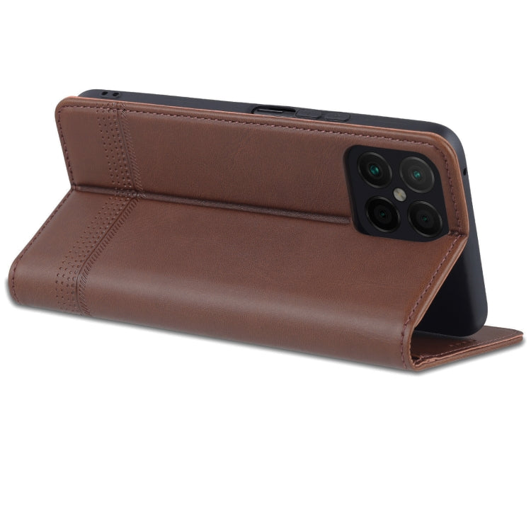 For Honor X8 / X30i AZNS Magnetic Calf Texture Flip Leather Phone Case