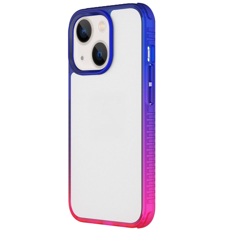 For iPhone 13 Colorful Gradient TPU + PC Phone Case