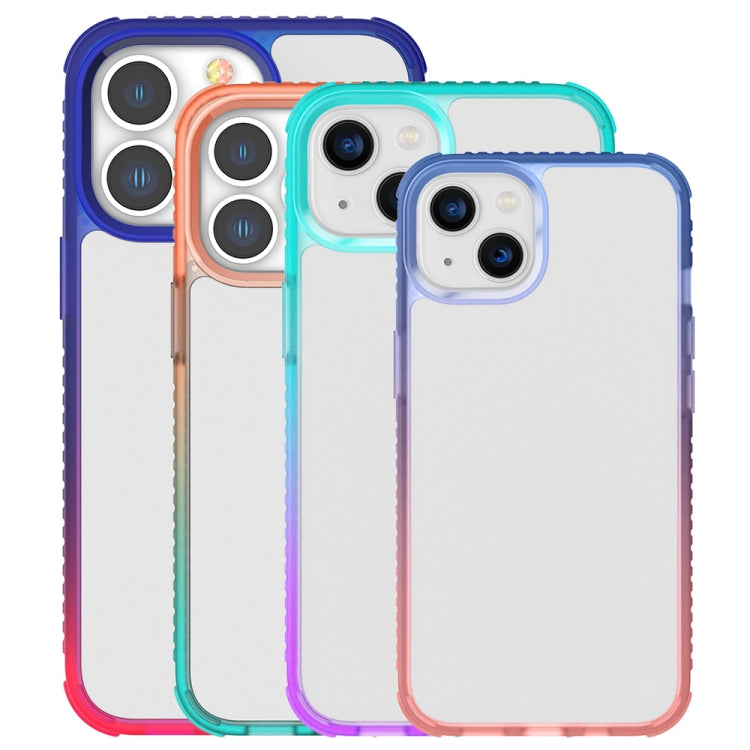 For iPhone 12 Pro Max Colorful Gradient TPU + PC Phone Case