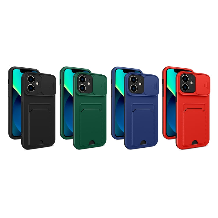 3 in 1 Sliding Camshield Card Phone Case For iPhone 12