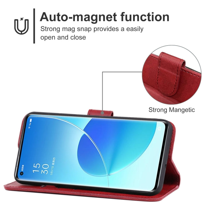 For OPPO Reno6 Pro 5G Snapdragon Leather Phone Case