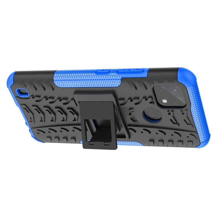 For OPPO Realme C21Y Tire Texture TPU + PC Phone Case with Holder