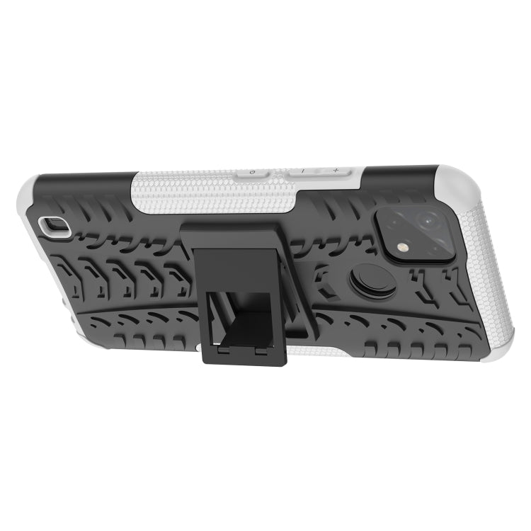 For OPPO Realme C21Y Tire Texture TPU + PC Phone Case with Holder