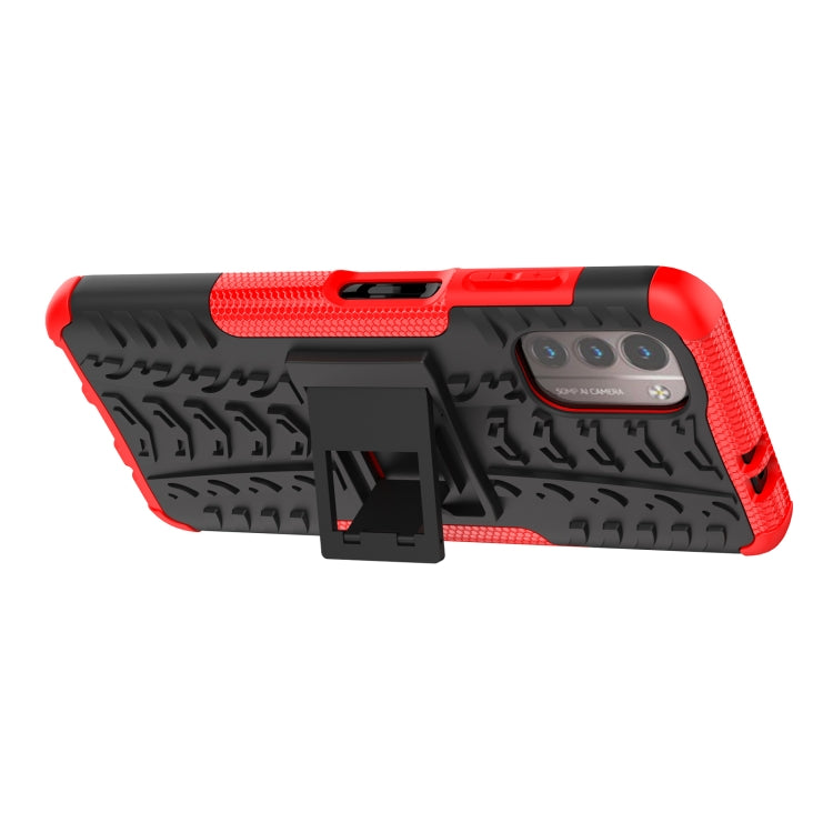 For Nokia G21 4G Tire Texture TPU + PC Phone Case with Holder