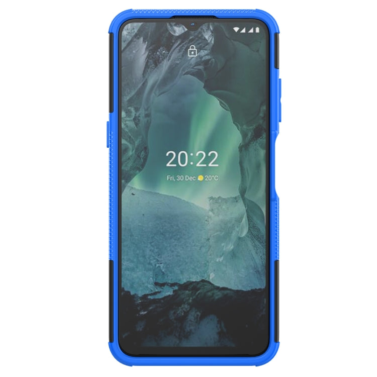 For Nokia G21 4G Tire Texture TPU + PC Phone Case with Holder