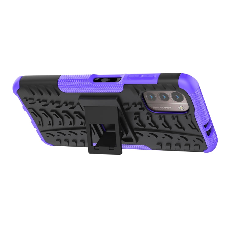 For Nokia G21 4G Tire Texture TPU + PC Phone Case with Holder