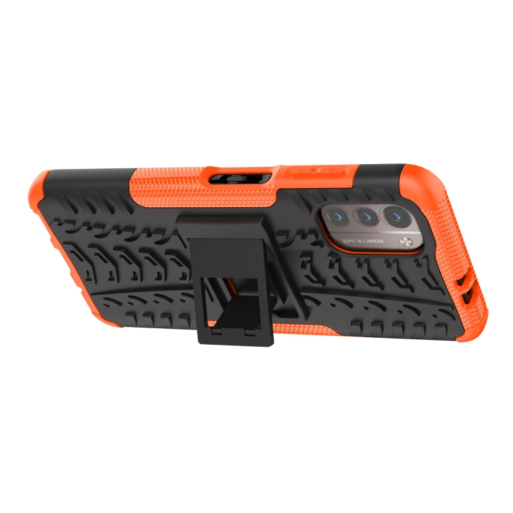 For Nokia G21 4G Tire Texture TPU + PC Phone Case with Holder