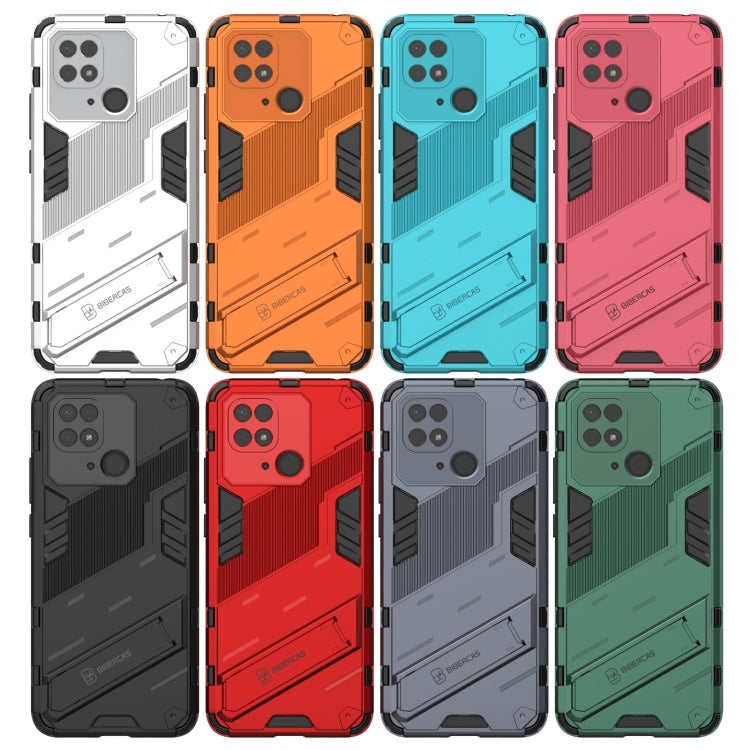 For Xiaomi Redmi 10C 4G Punk Armor PC + TPU Phone Case with Holder