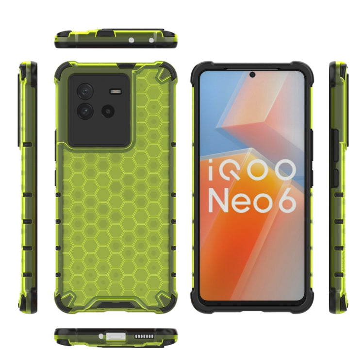 For vivo iQOO Neo6 5G China Shockproof Honeycomb PC + TPU Protective Case