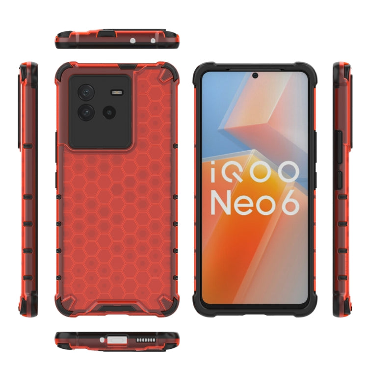 For vivo iQOO Neo6 5G China Shockproof Honeycomb PC + TPU Protective Case