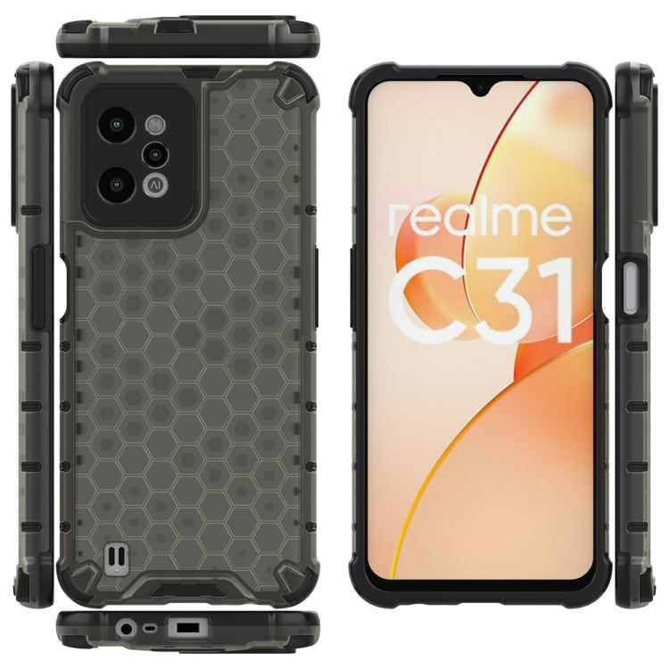 For OPPO Realme C31 4G Shockproof Honeycomb PC + TPU Protective Case