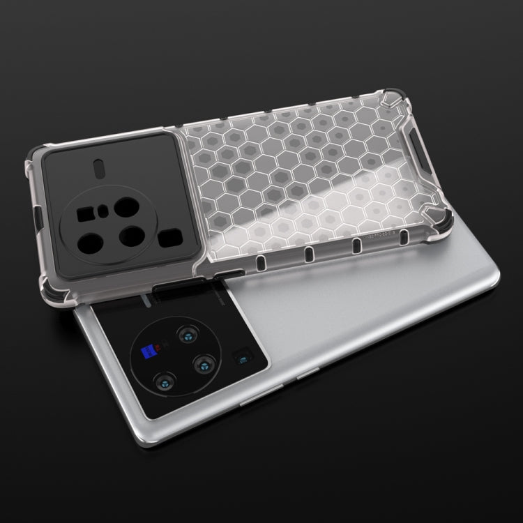 For vivo X80 Pro 5G China Shockproof Honeycomb PC + TPU Protective Case