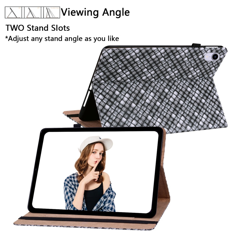 For OPPO Realme Pad mini 8.7 inch Color Weave Texture Flip Leather Tablet Case