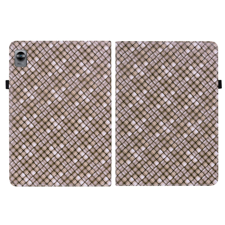 For OPPO Realme Pad mini 8.7 inch Color Weave Texture Flip Leather Tablet Case