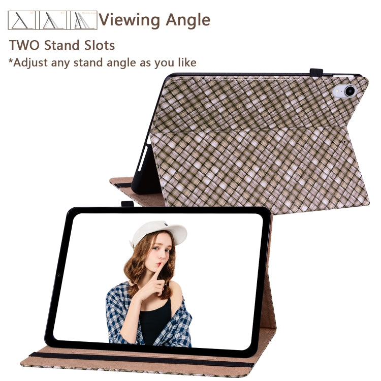 For OPPO Realme Pad mini 8.7 inch Color Weave Texture Flip Leather Tablet Case