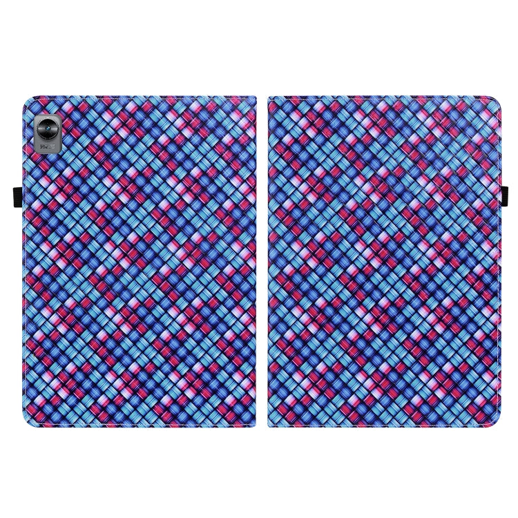 For OPPO Realme Pad mini 8.7 inch Color Weave Texture Flip Leather Tablet Case