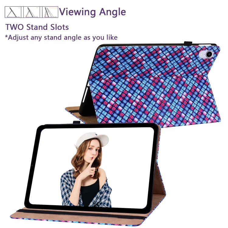 For OPPO Realme Pad mini 8.7 inch Color Weave Texture Flip Leather Tablet Case