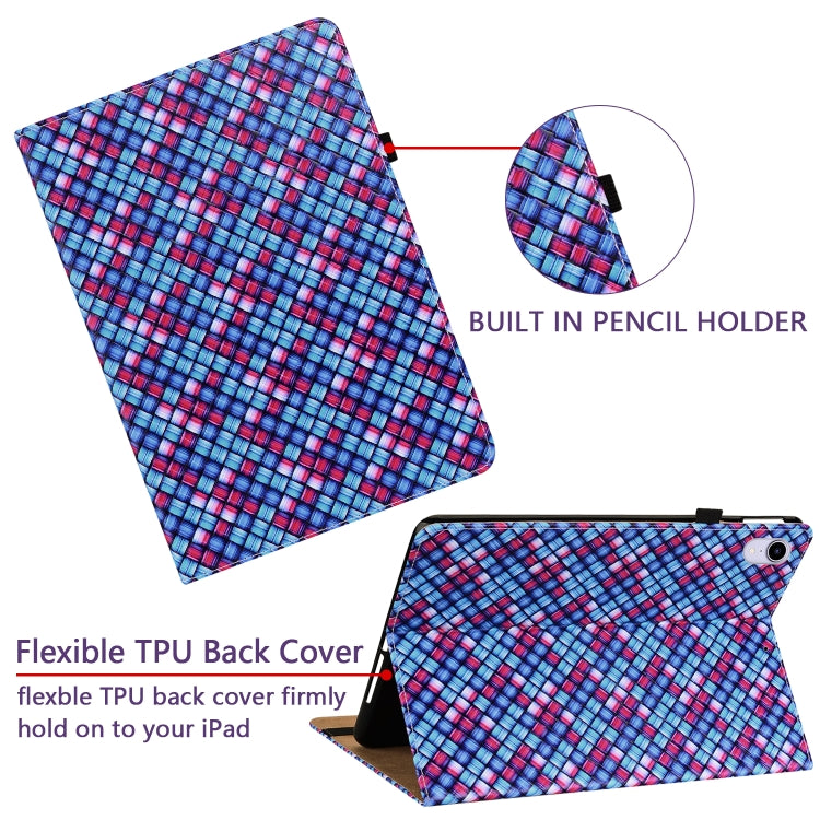 For OPPO Realme Pad mini 8.7 inch Color Weave Texture Flip Leather Tablet Case