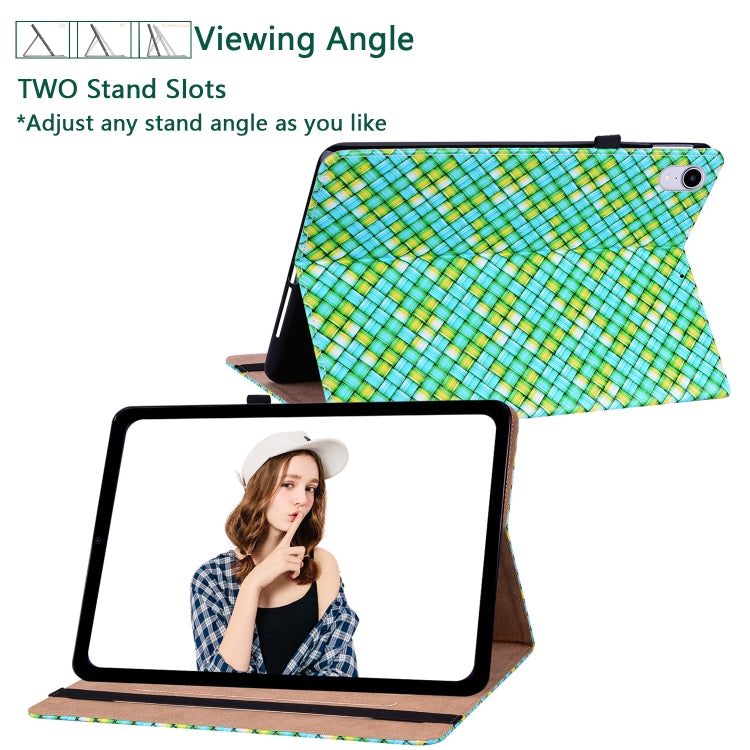 For OPPO Realme Pad mini 8.7 inch Color Weave Texture Flip Leather Tablet Case