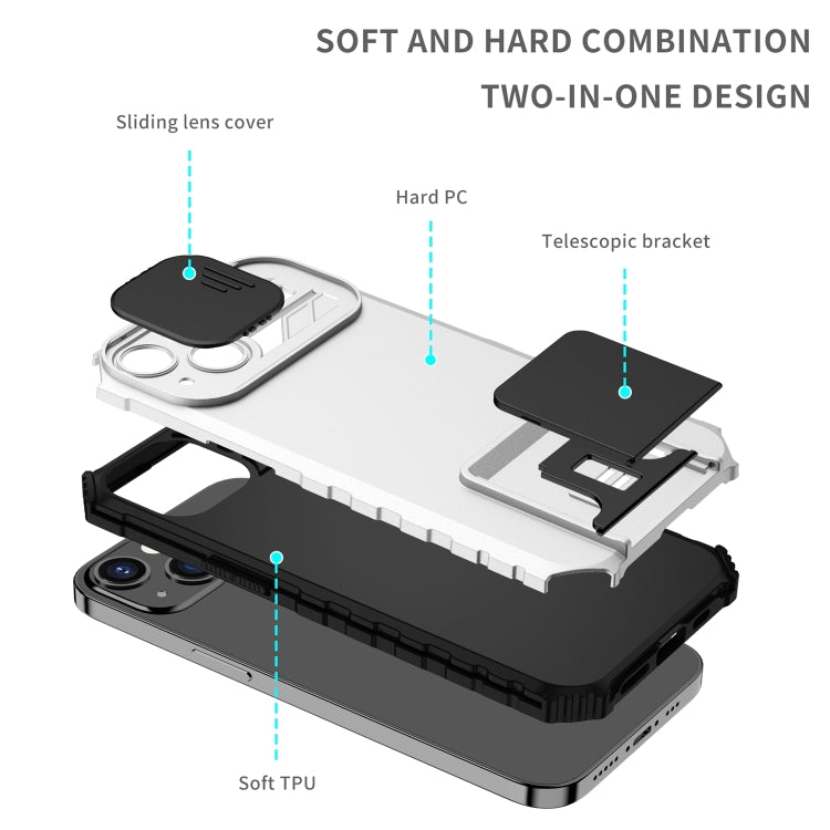 Stereoscopic Holder Sliding Camshield Phone Case For iPhone 13 Pro