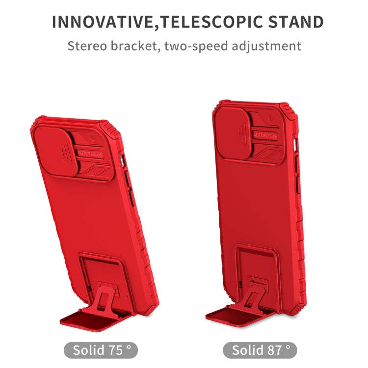 Stereoscopic Holder Sliding Camshield Phone Case For iPhone 13 Pro