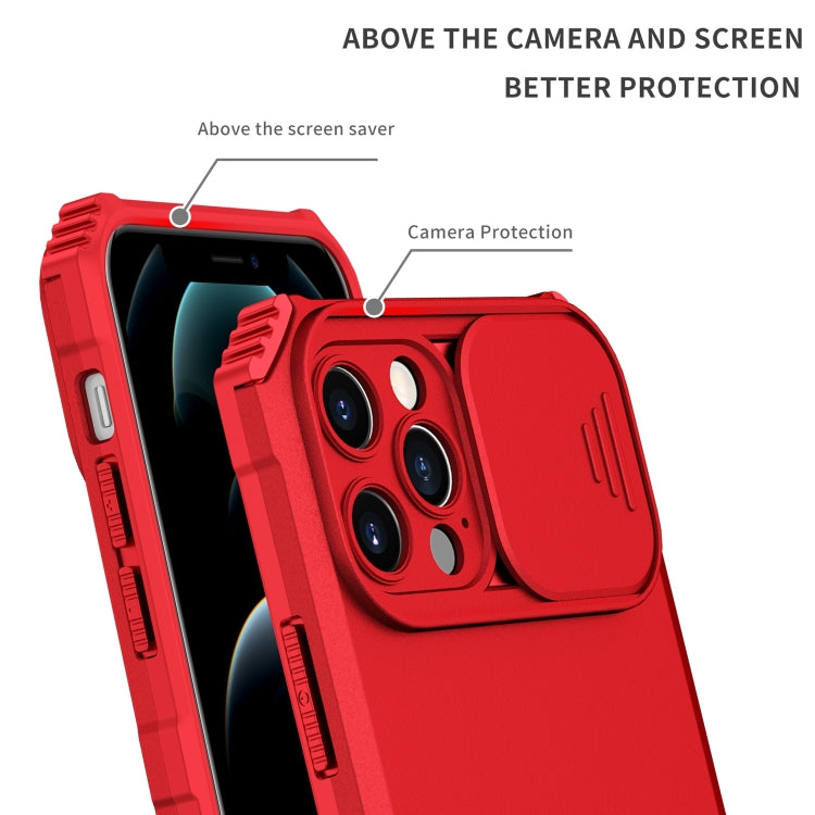 Stereoscopic Holder Sliding Camshield Phone Case For iPhone 13 Pro