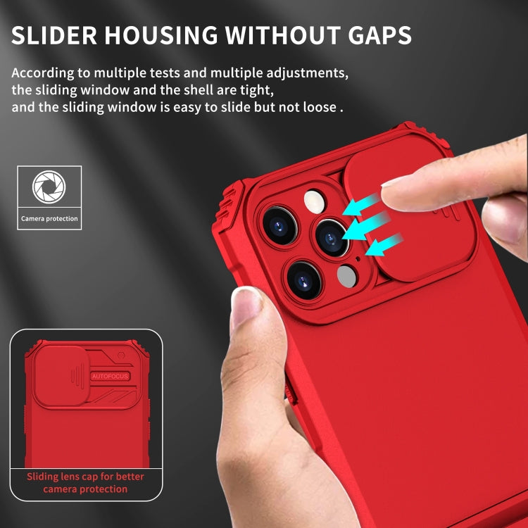 Stereoscopic Holder Sliding Camshield Phone Case For iPhone 13 Pro