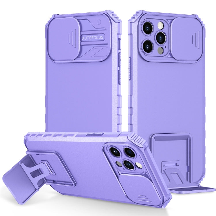 Stereoscopic Holder Sliding Camshield Phone Case For iPhone 13 Pro