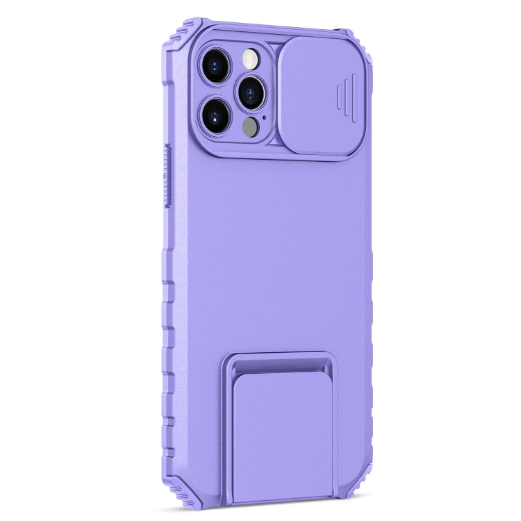 Stereoscopic Holder Sliding Camshield Phone Case For iPhone 13 Pro