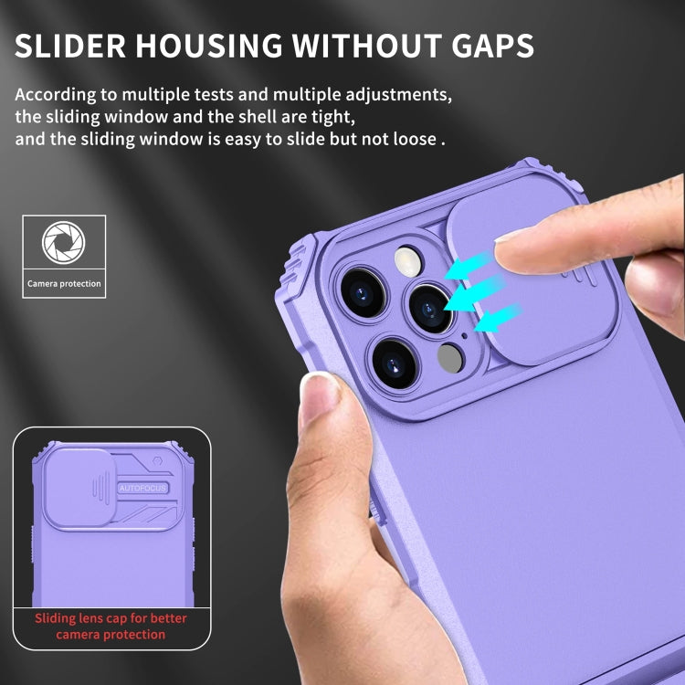 Stereoscopic Holder Sliding Camshield Phone Case For iPhone 13 Pro