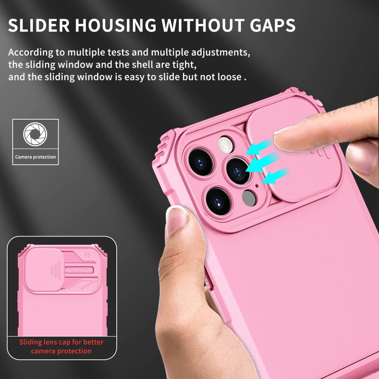 For iPhone 11 Pro Stereoscopic Holder Sliding Camshield Phone Case