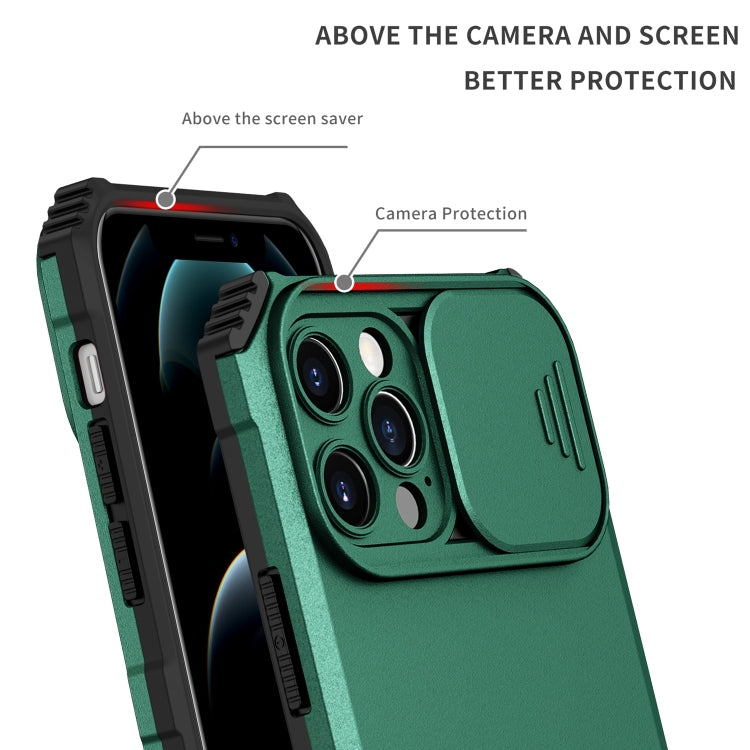 For iPhone 11 Pro Stereoscopic Holder Sliding Camshield Phone Case
