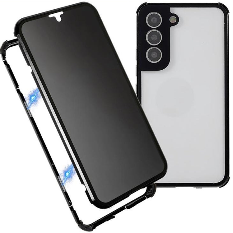 For Samsung Galaxy S22+ 5G Anti-peeping Magnetic Double-sided Tempered Glass Phone Case