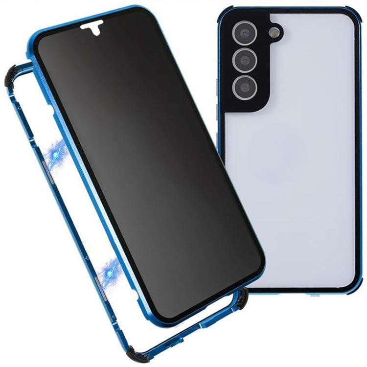 For Samsung Galaxy S22+ 5G Anti-peeping Magnetic Double-sided Tempered Glass Phone Case